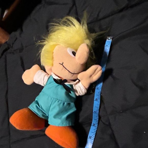 Vintage 1983 Smurfs Peewit Plush Stuffed Toy Doll Wallace Berrie Peyo Johan - Picture 7 of 8